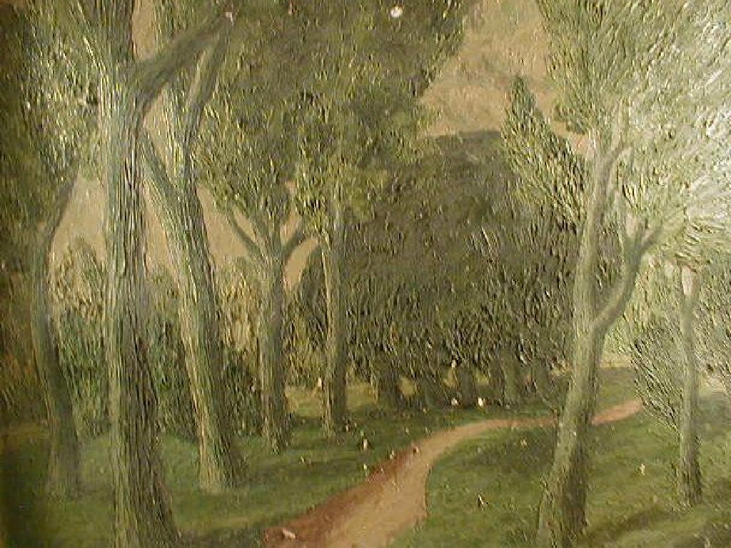 Appraisal: Follower of Paul Nash Landscape with trees oil on board