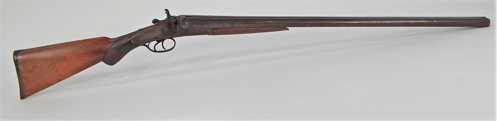 Appraisal: W Richards Double-barrel Shotgun Belgium C s gauge walnut stock