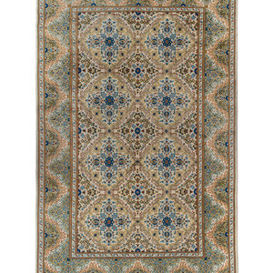 Appraisal: A Kashan Wool Rug Second Half th Century feet x