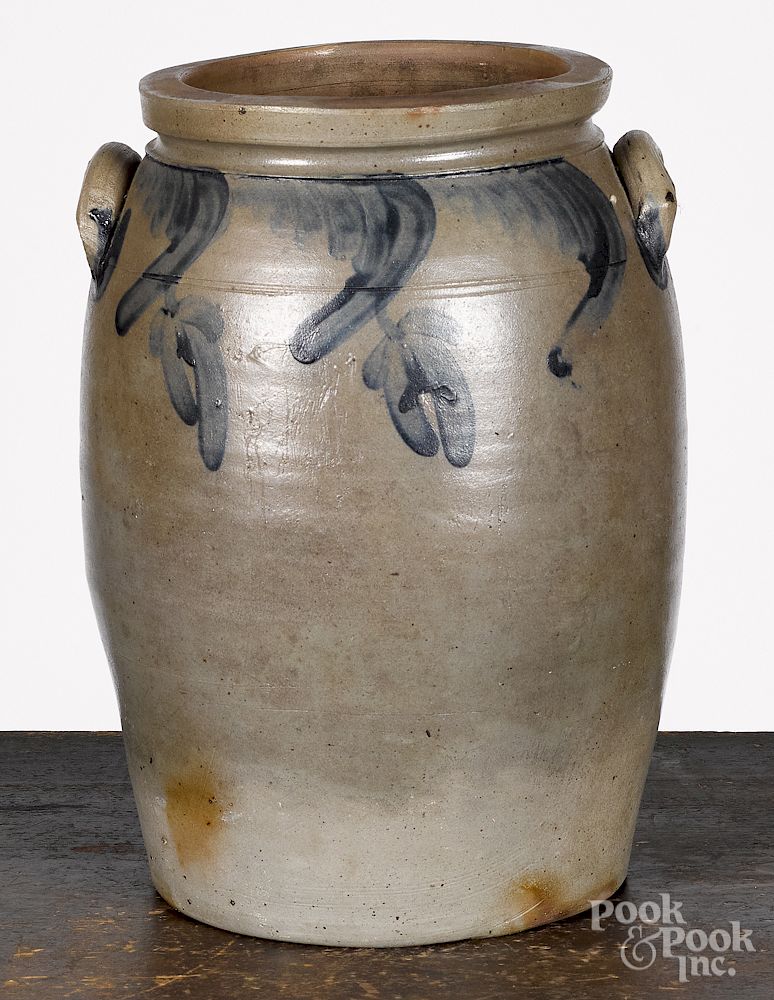 Appraisal: Baltimore Maryland five-gallon stoneware crock Baltimore Maryland five-gallon stoneware crock