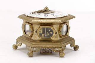 Appraisal: German Horizontal Striking Table Clock th C German th to