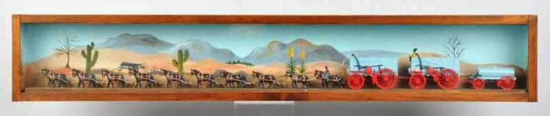 Appraisal: Diecast Horse-Drawn Wagon Train Set Contained in diorama box Condition