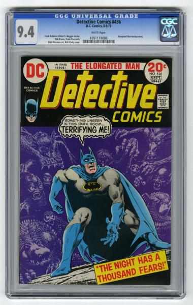 Appraisal: Detective Comics CGC D C Comics - Frank Robbins and