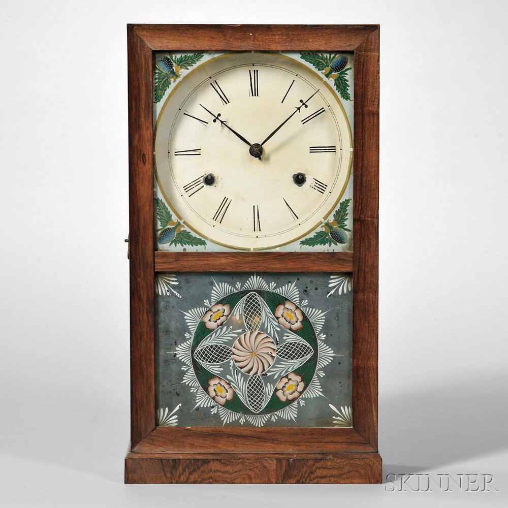 Appraisal: Smith and Goodrich Box Cottage Clock Bristol c rosewood veneered