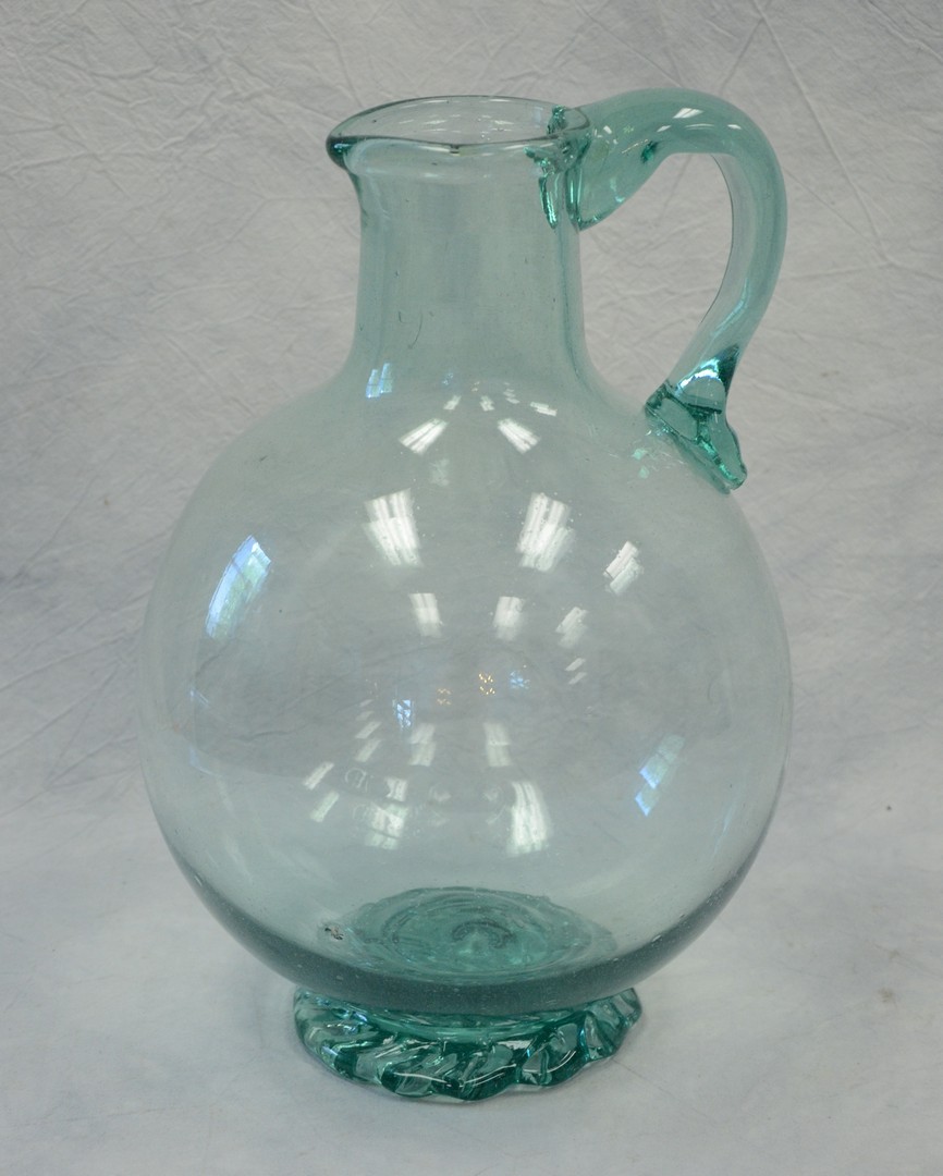 Appraisal: Extremely Large Clevenger Glass Water Pitcher Clayton NJ late s