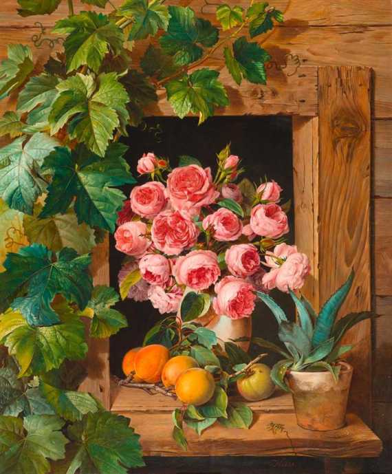 Appraisal: K SS FERDINAND Vienna - P rtschach Still life with