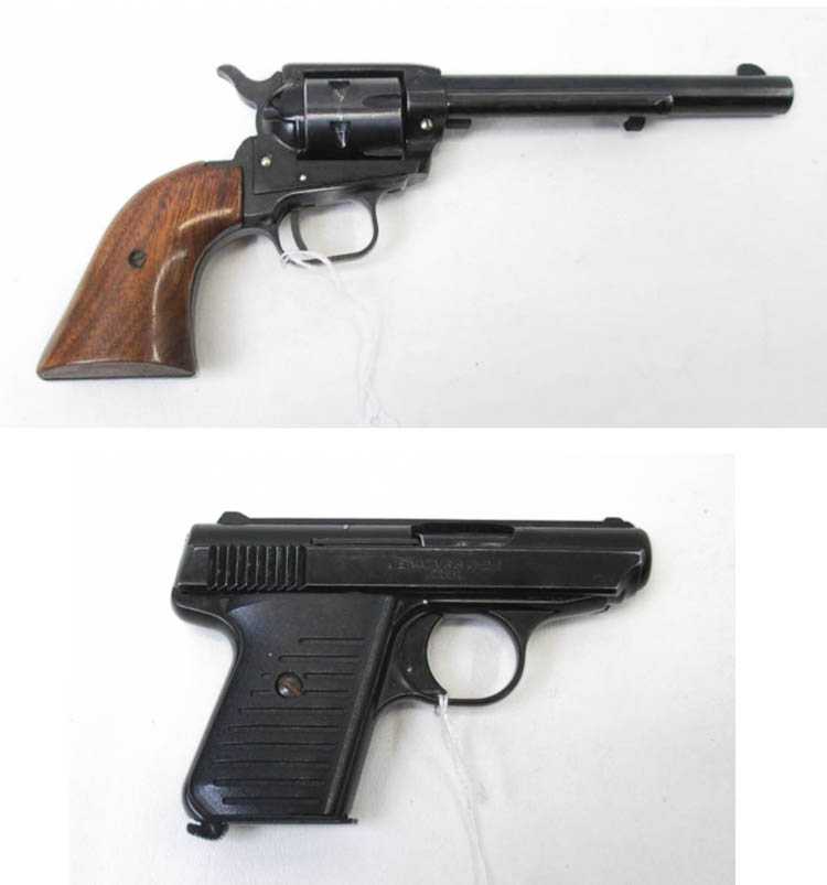 Appraisal: TWO LR CALIBER HANDGUNS Jennings model J- semi automatic pistol