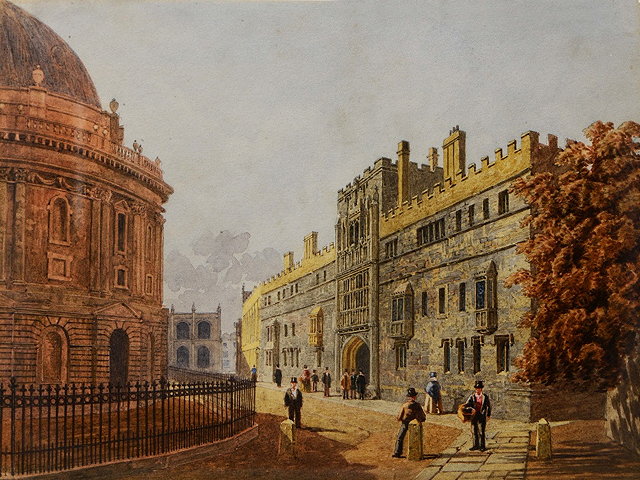 Appraisal: GEORGE PYNE - Brasenose College Oxford with the Radcliffe Camera