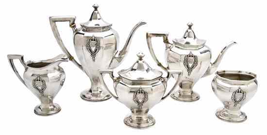 Appraisal: An Assembled American Sterling Silver Tea and Coffee Service RLB