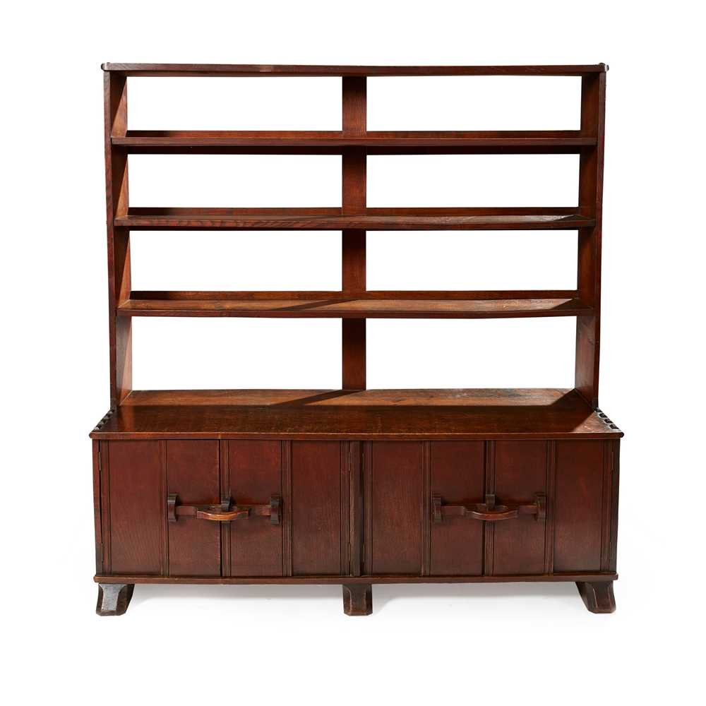 Appraisal: ARTHUR ROMNEY GREEN - ARTS CRAFTS BOOKCASE CIRCA stained oak