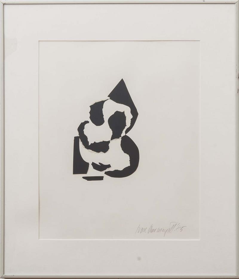 Appraisal: IVAN CHERMAYEFF b UNTITLED Collage on paper signed 'Ivan Chermayeff'