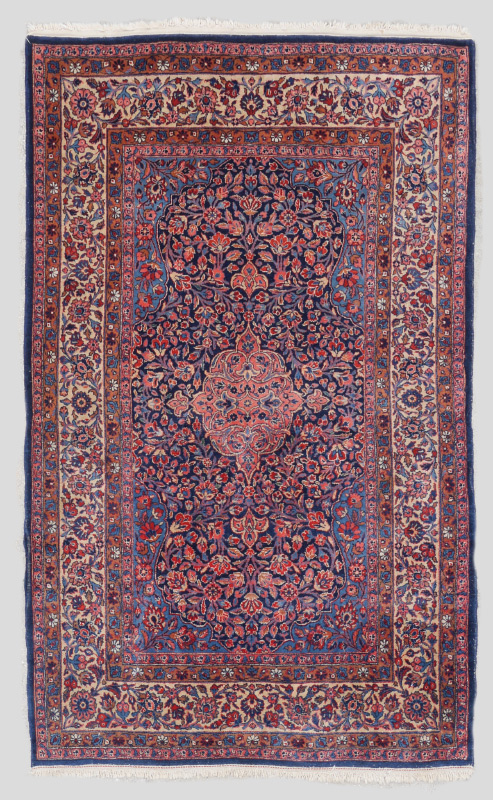 Appraisal: SEMI-ANTIQUE PERSIAN BIJAR HAND KNOTTED WOOL RUG ' '' x