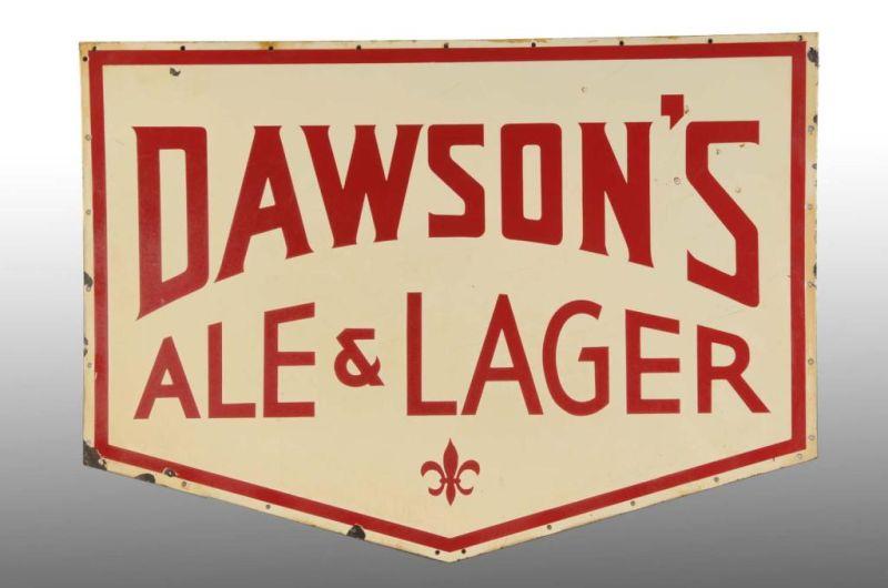 Appraisal: Porcelain Lawson's Ale Shield Sign Description s to s Some