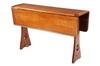 Appraisal: YACHT TABLE - Mahogany drop leaf table ca with nickel