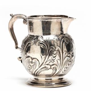 Appraisal: Georgian Silver Milk Pitcher with ID sponsor's mark London hallmarks