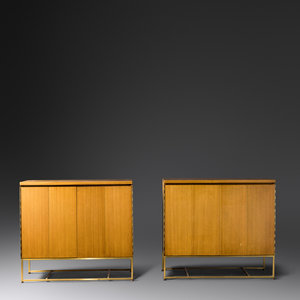 Appraisal: Paul McCobb American - Pair of Irwin Collection CabinetsCalvin Furniture