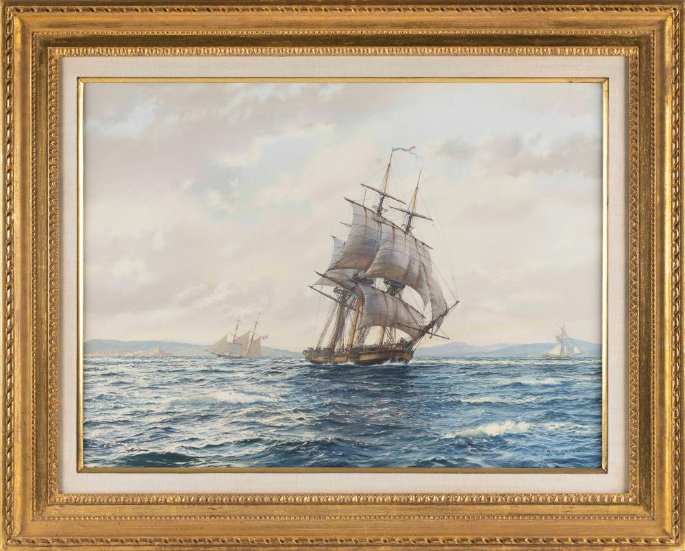 Appraisal: ROY CROSS England b The Ship John of Salem Signed