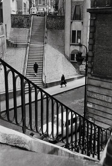 Appraisal: Alfred Eisenstaedt - Left Bank Street Scene Paris Gelatin silver