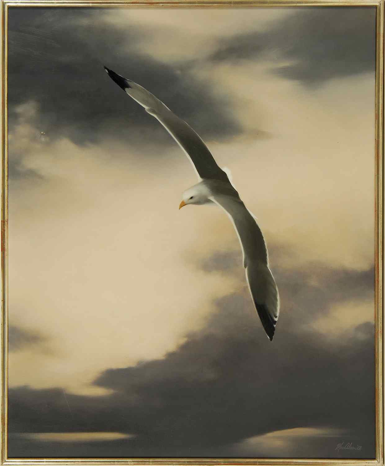 Appraisal: ANNE MACADAMAmerican ContemporarySeabird '' Signed and dated lower right ''MacAdam