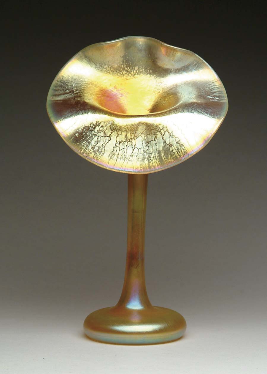 Appraisal: TIFFANY JACK IN THE PULPIT Beautiful Tiffany vase has jack