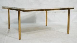 Appraisal: Probber Style Marble Top Modern Cocktail Coffee T Probber Style