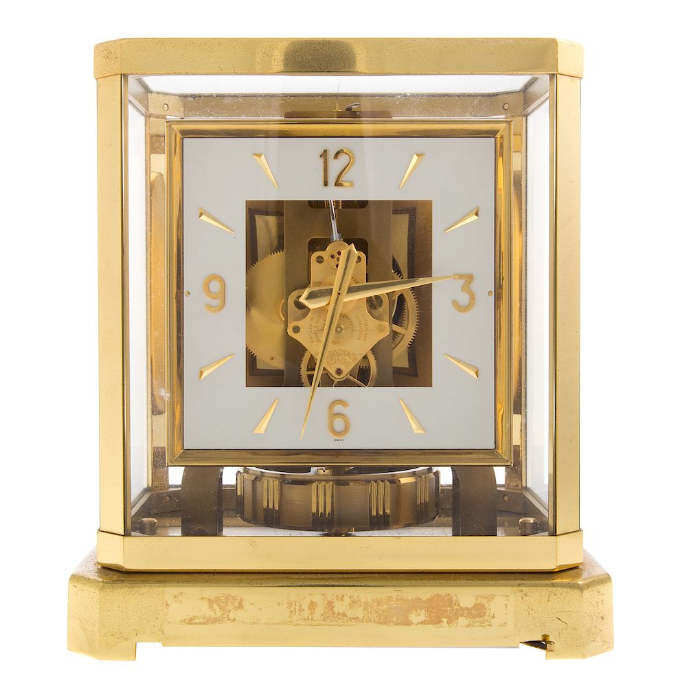 Appraisal: Le Coultre brass Atmos clock serial in H in W