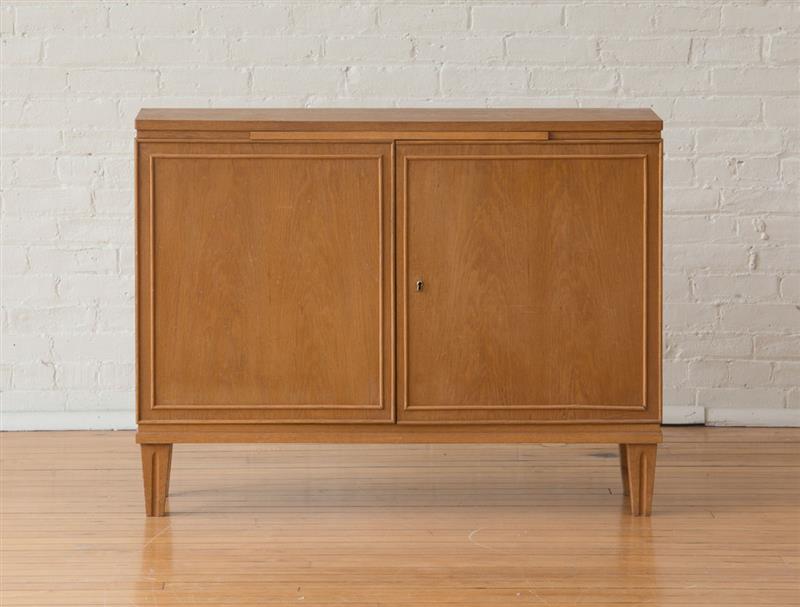 Appraisal: ART MODERNE SMALL OAK TWO-DOOR CREDENZA x x in Collection