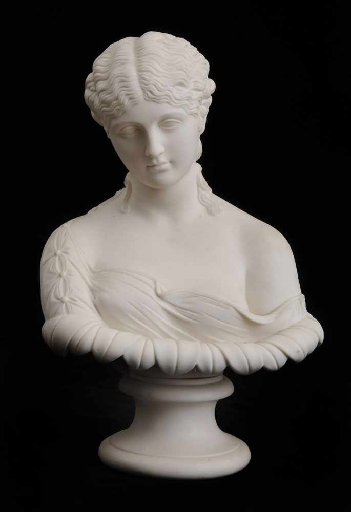 Appraisal: PARIANWARE BUST PORTRAIT OF JULIO CLAUDIAN CLYTIE After one in