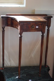 Appraisal: REGENCY STYLE SINGLE DRAWER HALL TABLE