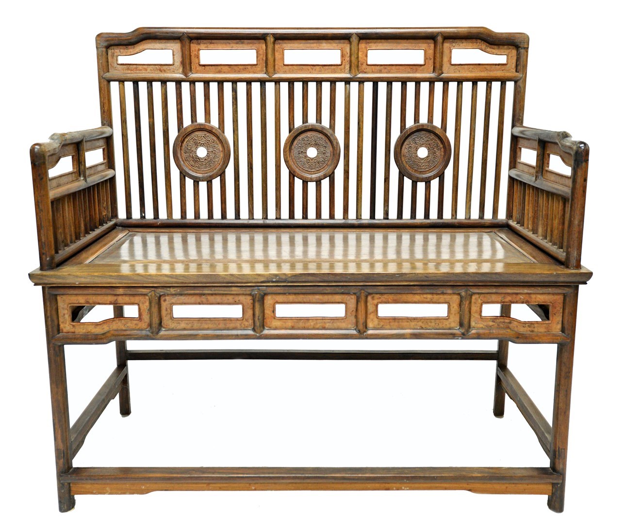 Appraisal: A late th early th century Chinese stick back bench