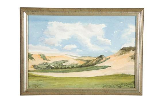 Appraisal: LANDSCAPE BY DOUGLAS FRASER CALIFORNIA - Watercolor on paper signed