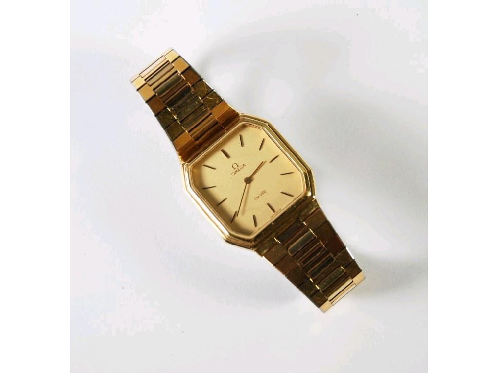 Appraisal: OMEGA DE VILLE LADY'S QUARTZ WRIST WATCH the gold coloured