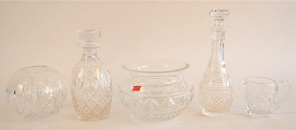 Appraisal: Five Piece Waterford Lot to include two decanters a small