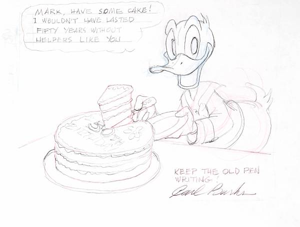 Appraisal: Carl Barks - Original Artwork for Two Duck Drawings s