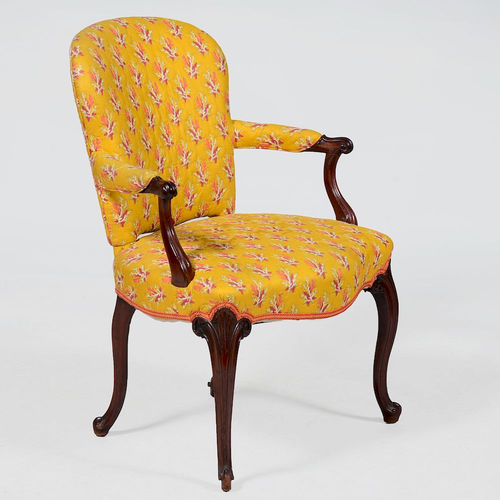 Appraisal: George III Mahogany Armchair x x in Property from the