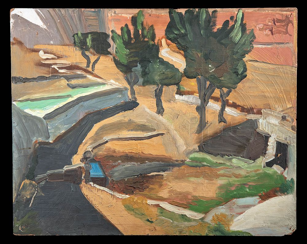 Appraisal: William Draper Painting - Olive Trees William Franklin Draper American