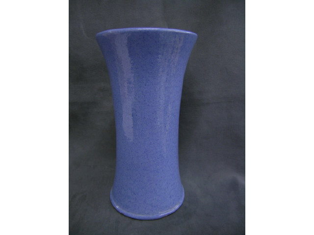 Appraisal: Muncie pottery unmarked vase with blue satin glaze