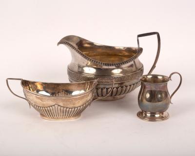 Appraisal: A George III silver cream jug Guest Craddock London part