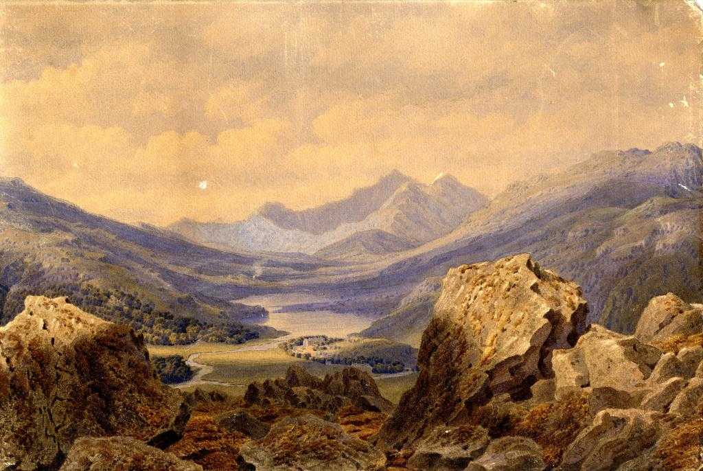 Appraisal: WILLIAM TURNER OF OXFORD OWS - SNOWDON FROM CAPEL CURIG