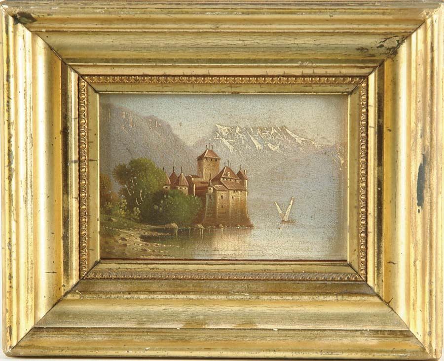 Appraisal: UNSIGNED European Early th C THE CASTLE OF CHILLON Small