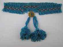 Appraisal: A th century bead work collar necklace approx cm