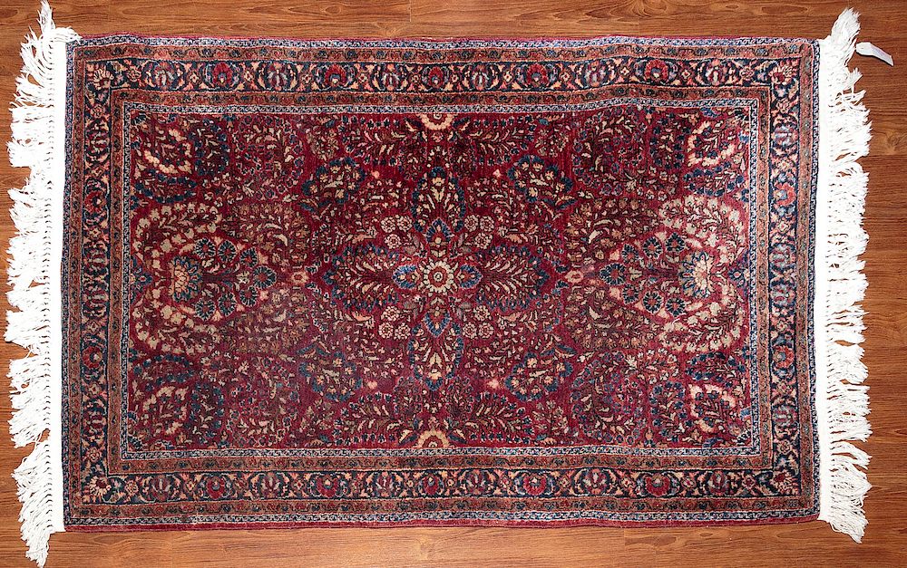 Appraisal: Semi-Antique Sarouk Rug Persia x second quarter- th century Condition