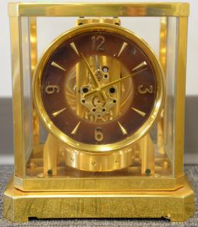 Appraisal: LeCoultre Atmos clock brass and glass case ht in wd