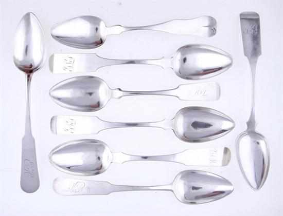 Appraisal: American coin silver spoons including Southern George W Webb oz