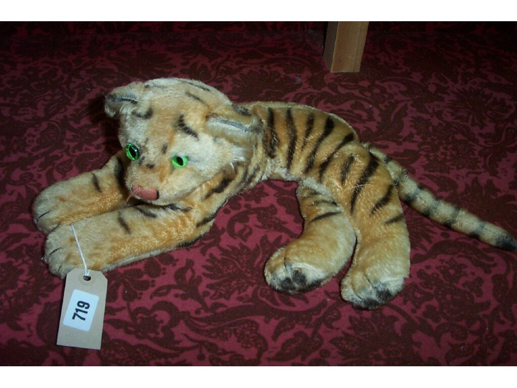 Appraisal: A Steiff soft toy in the form of a tiger