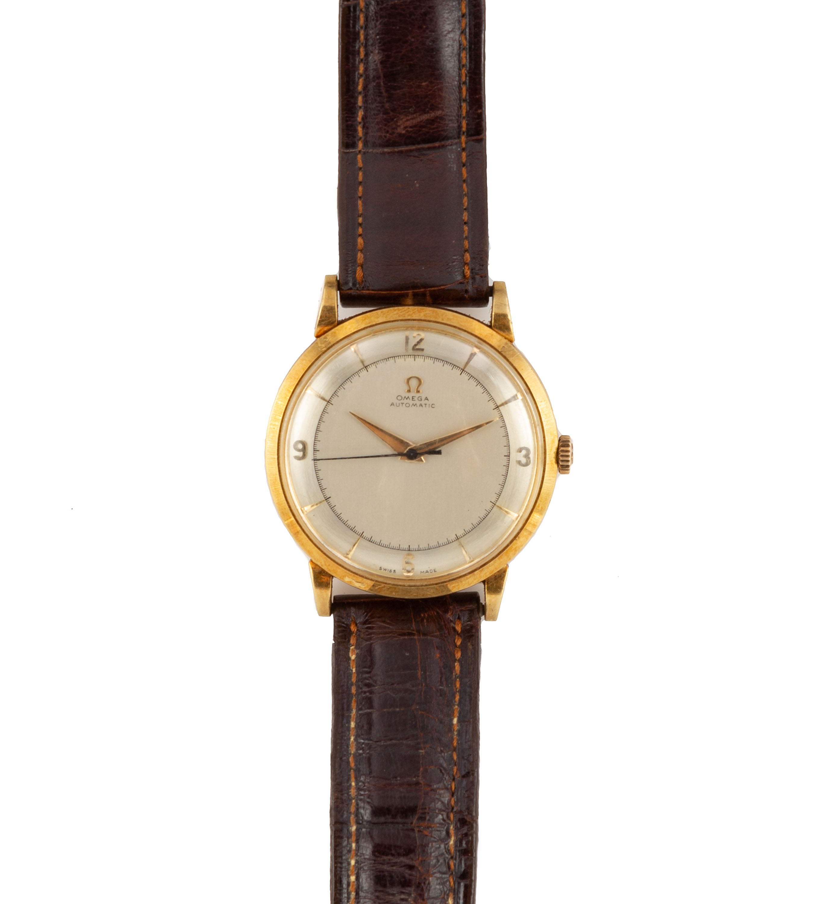 Appraisal: K GOLD OMEGA AUTOMATIC WATCH Swiss made Case stamped