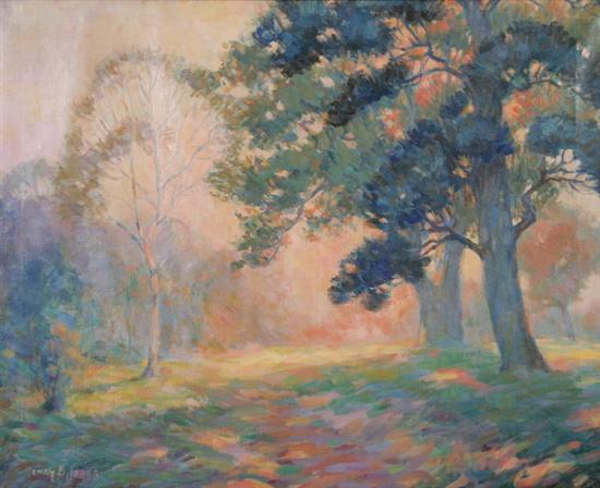 Appraisal: HENRY BOZEMAN JONES American b SUN-DAPPLED FOREST signed lower left