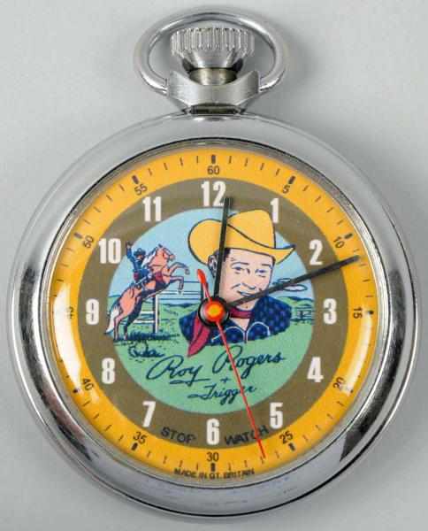 Appraisal: Roy Rogers Character Pocket Watch Working This appears to be