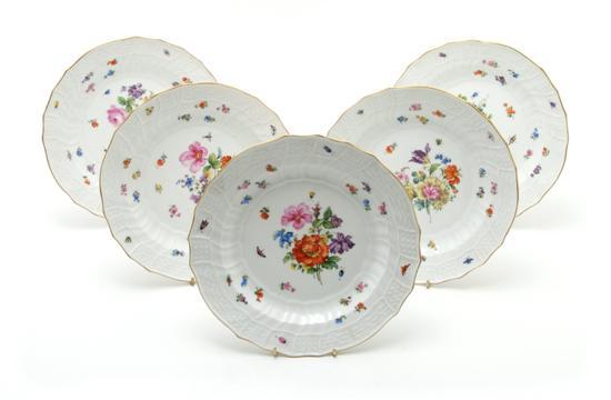 Appraisal: A Set of Five Meissen Porcelain Dishes each decorated with