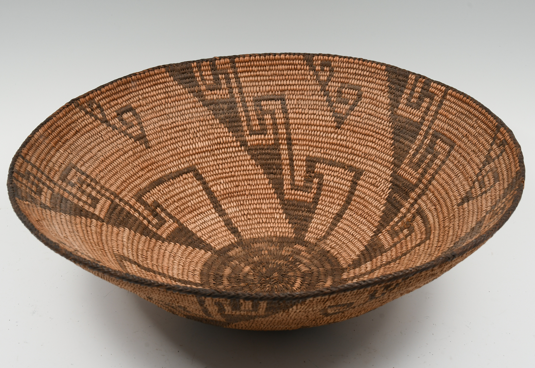 Appraisal: NATIVE AMERICAN WOVEN PIMA BASKET Pima basket circa having a